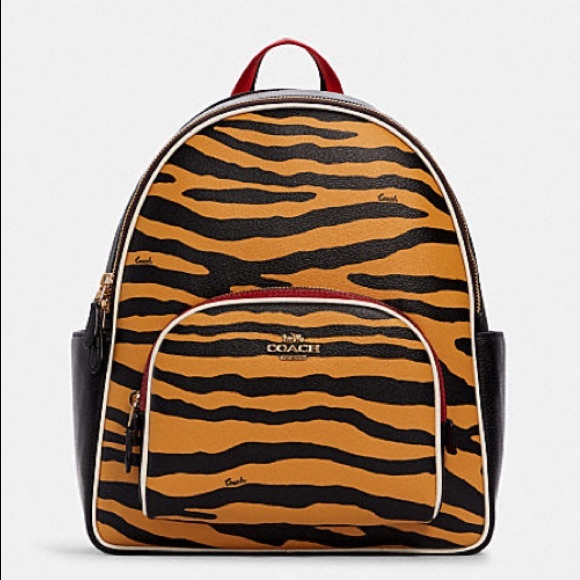 Coach Handbags - NEW ❣️Coach Court Backpack With Tiger Print